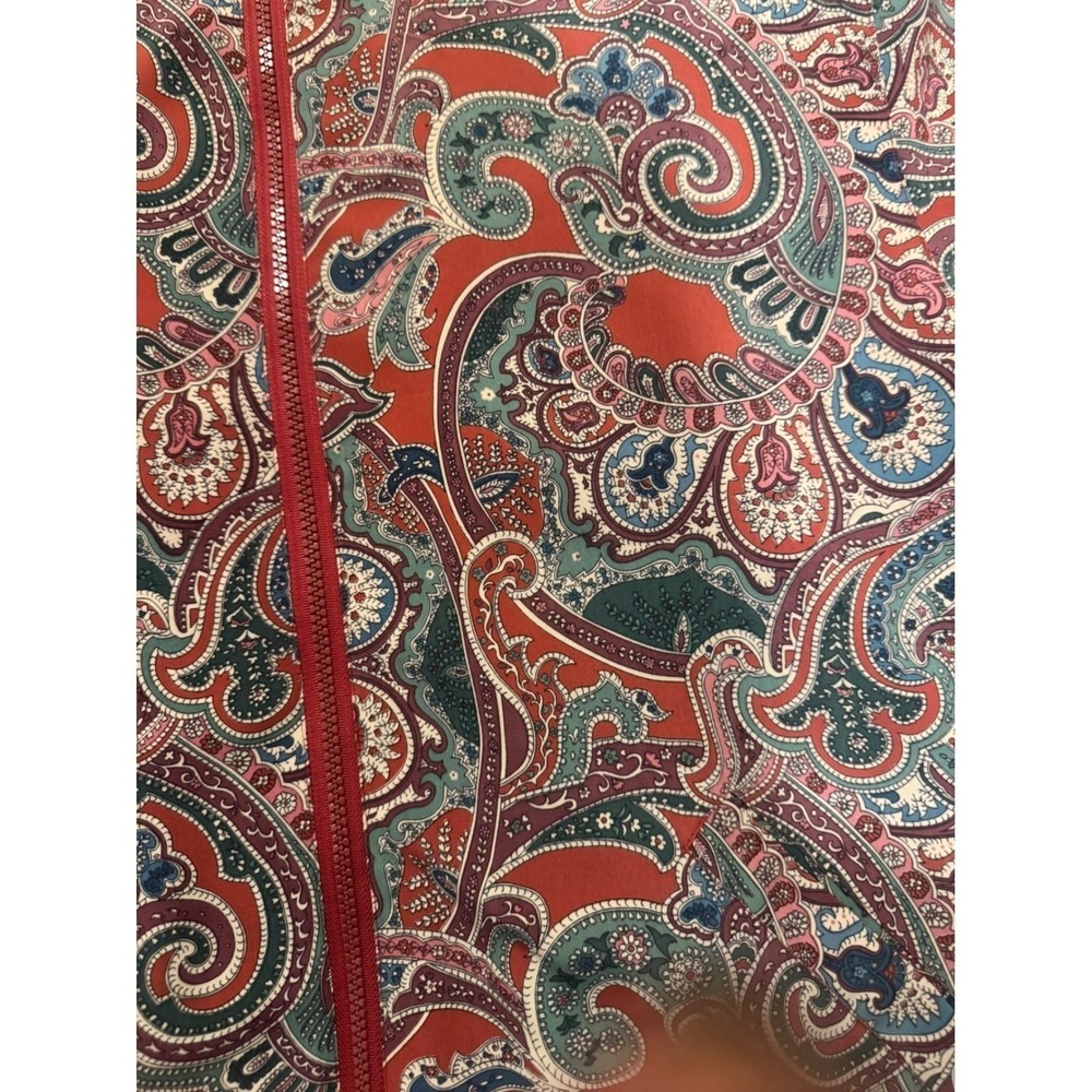 Vintage Alfred Dunner Paisley‎ Zip Bomber Jacket Size 12 Lined Retro 80s/90s - Picture 5 of 9